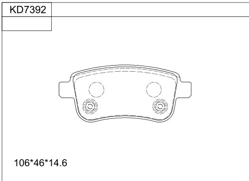 ASIMCO fékbetétkészlet, tárcsafék - KD7392 - TothCarparts