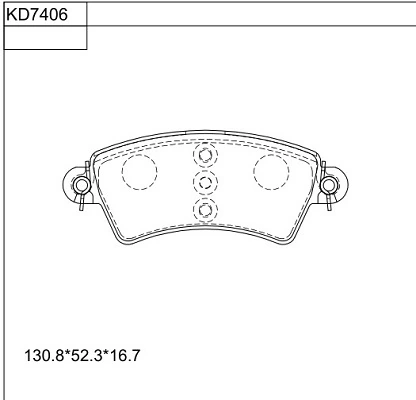 ASIMCO fékbetétkészlet, tárcsafék - KD7406 - TothCarparts