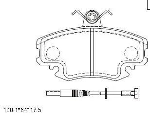 ASIMCO fékbetétkészlet, tárcsafék - KD7514 - TothCarparts