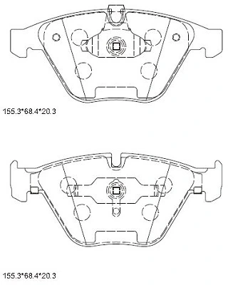 ASIMCO fékbetétkészlet, tárcsafék - KD7535 - TothCarparts