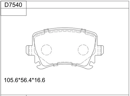 ASIMCO fékbetétkészlet, tárcsafék - KD7540 - TothCarparts