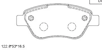 ASIMCO fékbetétkészlet, tárcsafék - KD7542 - TothCarparts