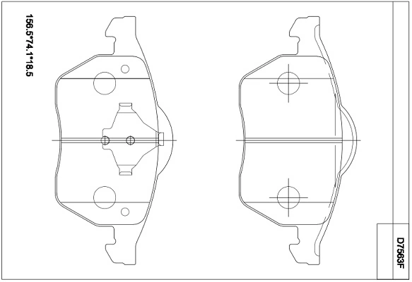 ASIMCO fékbetétkészlet, tárcsafék - KD7563F - TothCarparts