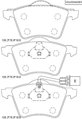 ASIMCO fékbetétkészlet, tárcsafék - KD7580 - TothCarparts
