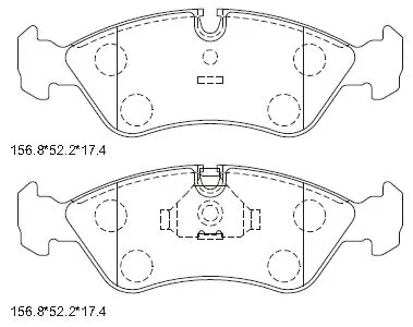 ASIMCO fékbetétkészlet, tárcsafék - KD7707 - TothCarparts