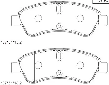 ASIMCO fékbetétkészlet, tárcsafék - KD7722 - TothCarparts