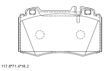 ASIMCO fékbetétkészlet, tárcsafék - KD7742 - TothCarparts