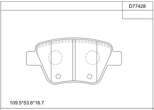 ASIMCO fékbetétkészlet, tárcsafék - KD77428 - TothCarparts