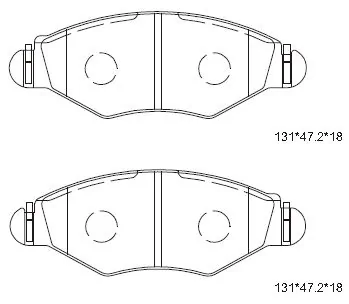 ASIMCO fékbetétkészlet, tárcsafék - KD7751D - TothCarparts