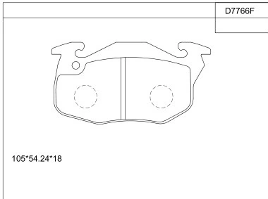 ASIMCO fékbetétkészlet, tárcsafék - KD7766F - TothCarparts