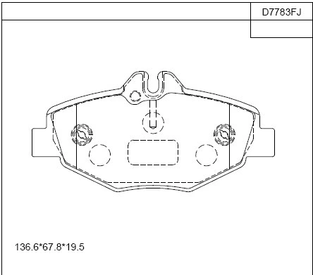 ASIMCO fékbetétkészlet, tárcsafék - KD7783F - TothCarparts