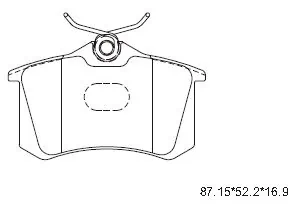 ASIMCO fékbetétkészlet, tárcsafék - KD7797 - TothCarparts