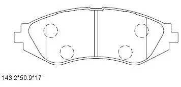 ASIMCO fékbetétkészlet, tárcsafék - KD9734 - TothCarparts