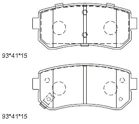 ASIMCO fékbetétkészlet, tárcsafék - KD9745 - TothCarparts