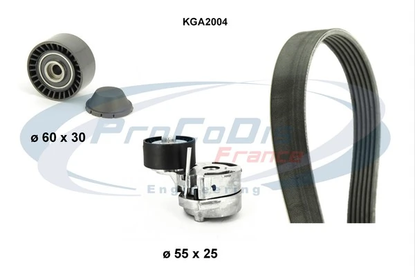 PROCODIS FRANCE hosszbordás szíj készlet - KGA2004 - TothCarparts