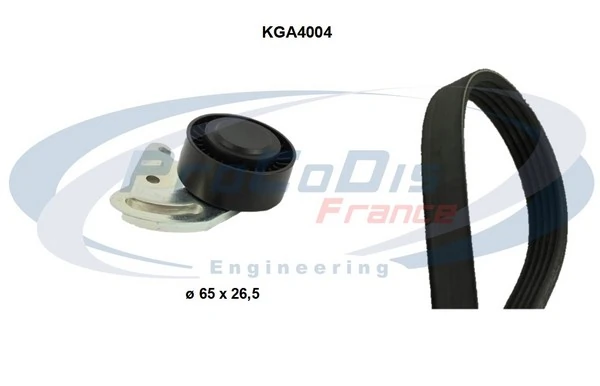 PROCODIS FRANCE hosszbordás szíj készlet - KGA4004 - TothCarparts