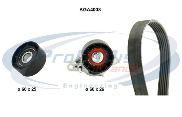 PROCODIS FRANCE hosszbordás szíj készlet - KGA4008 - TothCarparts