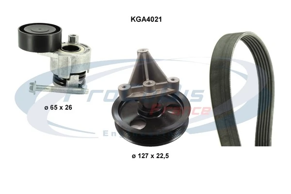 PROCODIS FRANCE hosszbordás szíj készlet - KGA4021 - TothCarparts