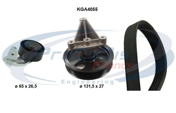 PROCODIS FRANCE hosszbordás szíj készlet - KGA4055 - TothCarparts