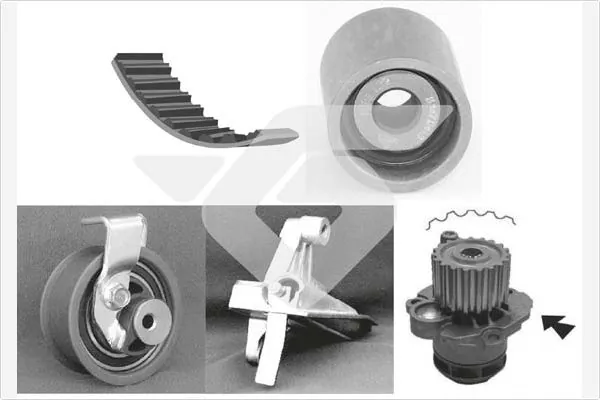 HUTCHINSON Vízpumpa + fogasszíj készlet - KH 150WP71 - TothCarparts