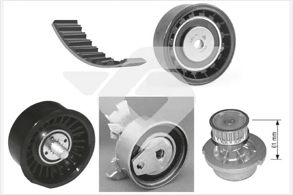 HUTCHINSON Vízpumpa + fogasszíj készlet - KH 152WP19 - TothCarparts