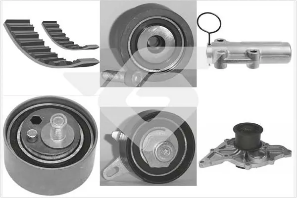 HUTCHINSON Vízpumpa + fogasszíj készlet - KH 266WP69 - TothCarparts