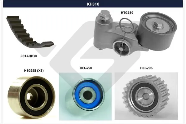 HUTCHINSON Fogasszíjkészlet - KH 318 - TothCarparts