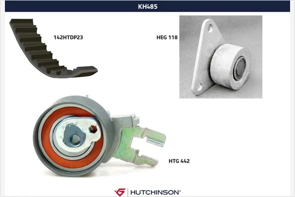 HUTCHINSON Fogasszíjkészlet - KH 485 - TothCarparts