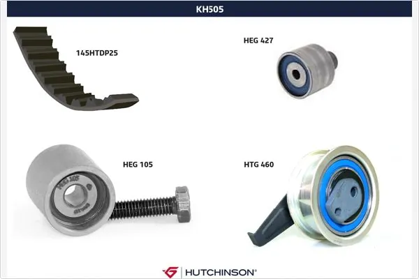 HUTCHINSON Fogasszíjkészlet - KH 505 - TothCarparts