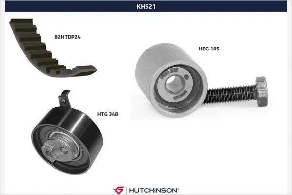 HUTCHINSON Fogasszíjkészlet - KH 521 - TothCarparts