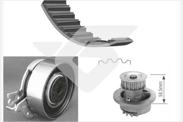 HUTCHINSON Vízpumpa + fogasszíj készlet - KH 60WP02 - TothCarparts