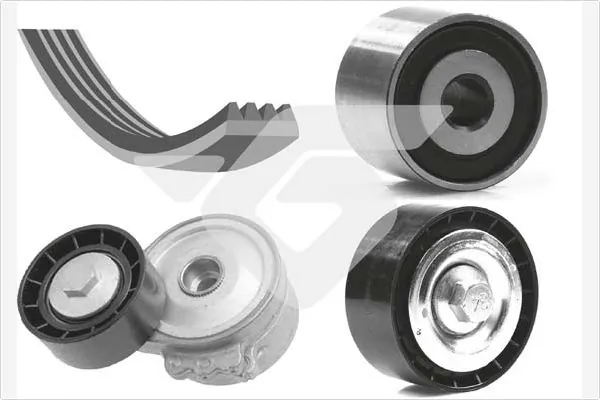 HUTCHINSON hosszbordás szíj készlet - KHV 124 - TothCarparts