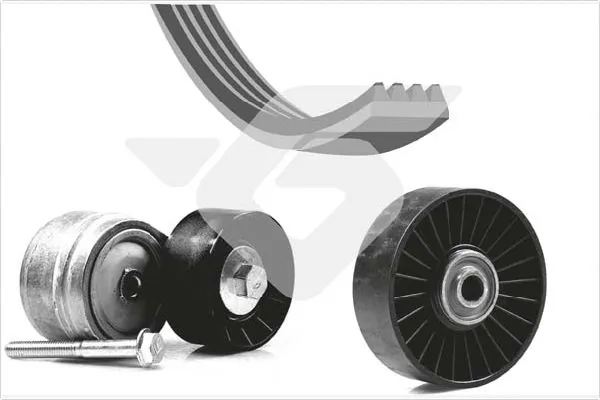 HUTCHINSON hosszbordás szíj készlet - KHV 165 - TothCarparts