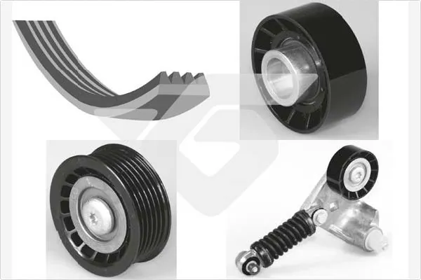 HUTCHINSON hosszbordás szíj készlet - KHV 178 - TothCarparts