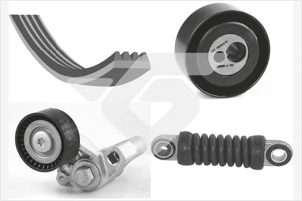 HUTCHINSON hosszbordás szíj készlet - KHV 195 - TothCarparts
