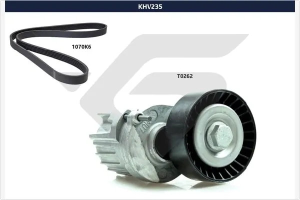 HUTCHINSON hosszbordás szíj készlet - KHV 235 - TothCarparts
