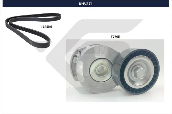 HUTCHINSON hosszbordás szíj készlet - KHV 271 - TothCarparts