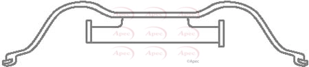 APEC tartozékkészlet, tárcsafékbetét - KIT1142 - TothCarparts