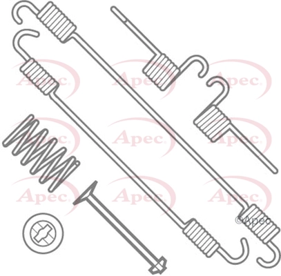 APEC tartozékkészlet, fékpofa - KIT791 - TothCarparts