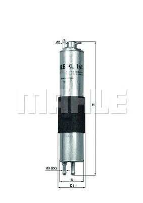 KNECHT Üzemanyagszűrő - KL 149 - TothCarparts