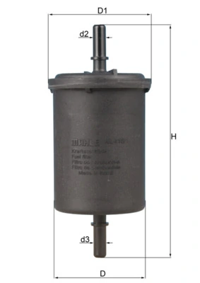 MAHLE Üzemanyagszűrő - KL 416/1 - TothCarparts