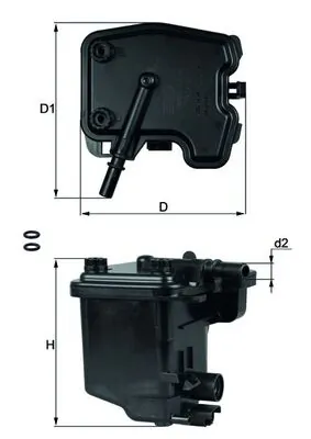 KNECHT Üzemanyagszűrő - KL 431D - TothCarparts