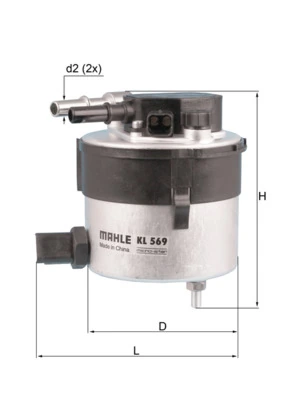 KNECHT Üzemanyagszűrő - KL 569 - TothCarparts