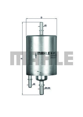 MAHLE Üzemanyagszűrő - KL 573 - TothCarparts