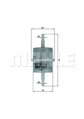 MAHLE Üzemanyagszűrő - KL 63 - TothCarparts
