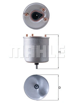 MAHLE Üzemanyagszűrő - KL 788 - TothCarparts