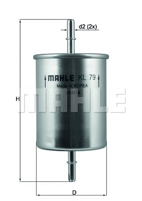 KNECHT Üzemanyagszűrő - KL 79 - TothCarparts