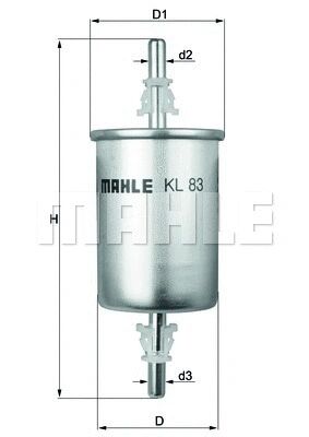 KNECHT Üzemanyagszűrő - KL 83 - TothCarparts