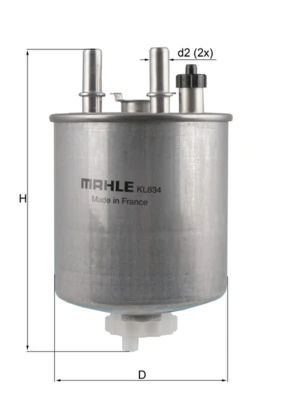 KNECHT Üzemanyagszűrő - KL 834 - TothCarparts