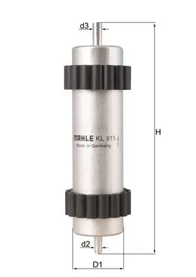 MAHLE Üzemanyagszűrő - KL 915 - TothCarparts